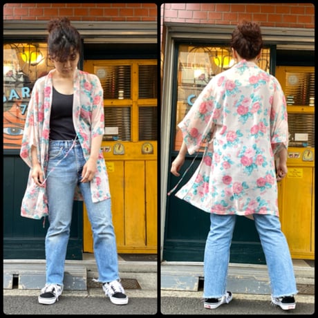 [USED] 花柄シースルーガウン  🌹