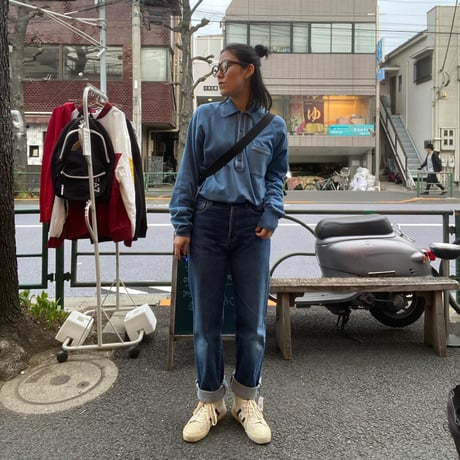 [USED]Vintage puriten blue knit
