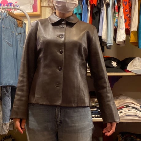 [USED] ラム LEATHER JKT/ブラウン＾＾
