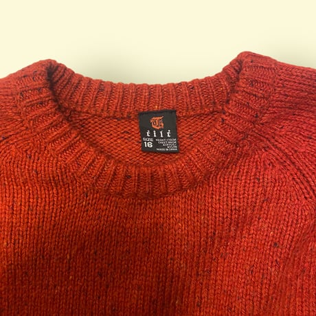 [USED]ネップ肘当てセーター