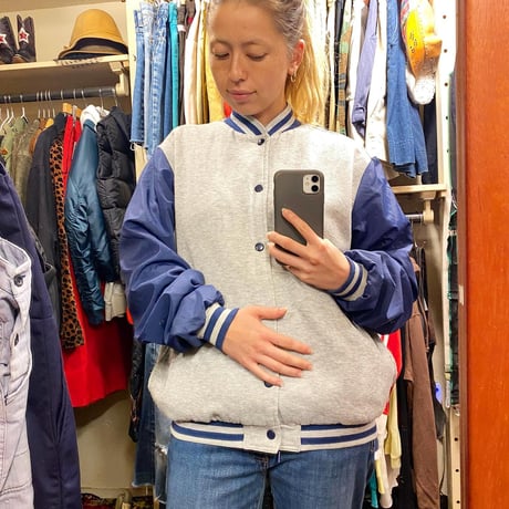 [USED] 90's NIKE❤️NYLON×SWEATリバーシブルスタジャン