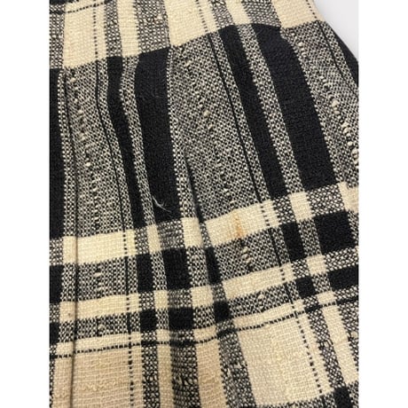 [USED] モノトーンCHECK プリーツスカート 🤍🖤