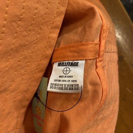 [USED] ORANGE COTTON BUCKET HAT🧡