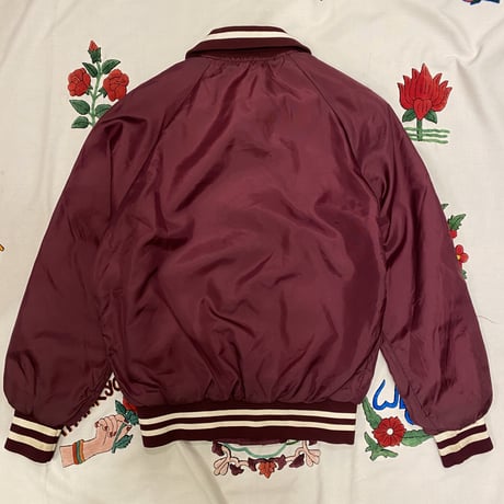 [USED] BURGUNDY NYLON スタジャン♡