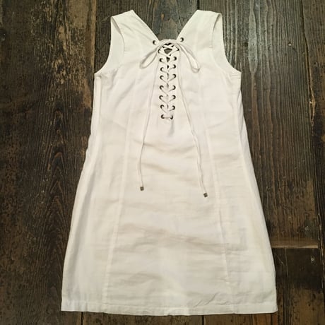 [USED] white COTTON miniワンピース