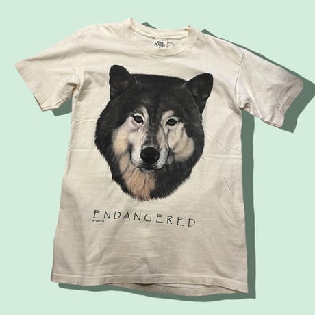 [USED]オオカミ犬プリント Tee