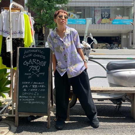 [USED] パープル💜アロハシャツ