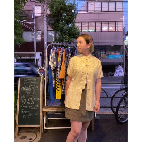 [USED] Yellow チャイナシャツ