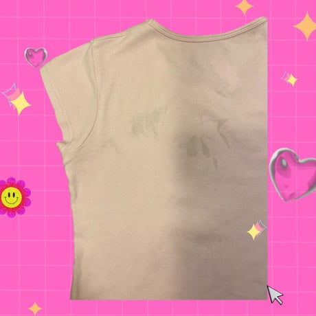 [USED] pink French GAL　ANGEL ピチTee👼❤️