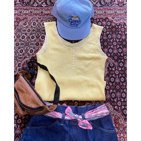 [USED] 80's コーデュロイCAP "Ocean City"