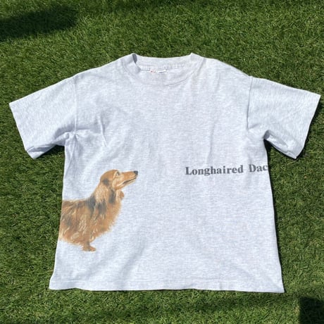 [USED] かわいっ❤️“Long haired Dachshund " Tee🐶