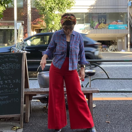 [USED]  OLD プリントネル -KIDS size -