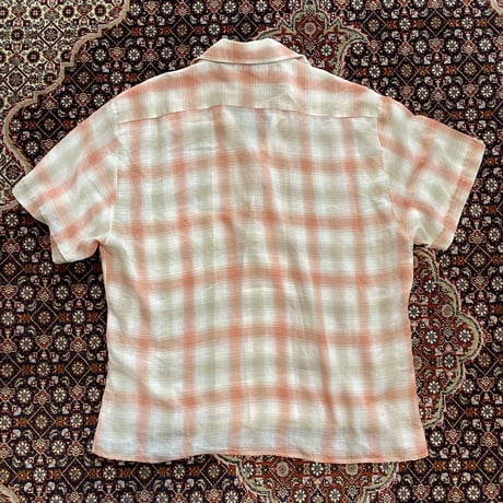 [USED]  vintage OPENカラー CHECKシャツ / PINK