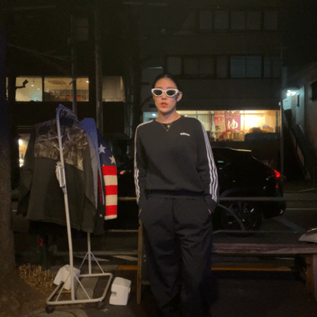 [USED] adidas 3line SWEAT L/S Tee