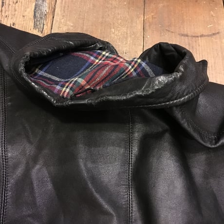 [USED] real leather リバーシブル JKT