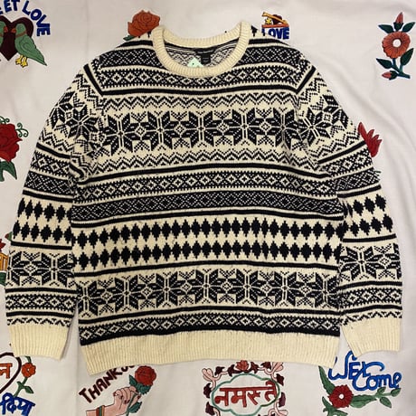 [USED] ノルディック柄アクリルKNIT