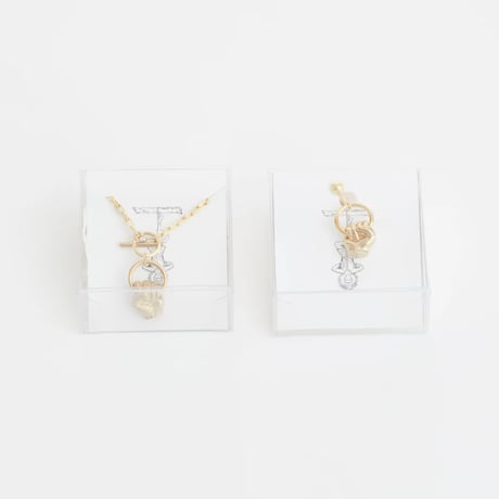 [Aquvii] ”GRIP” NECKLACE / EARRING