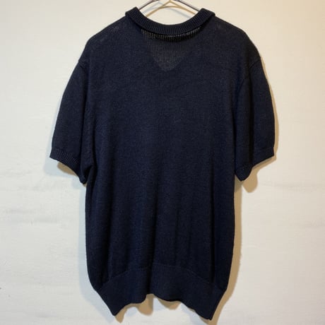 [USED] BLACK KNIT POLO♡