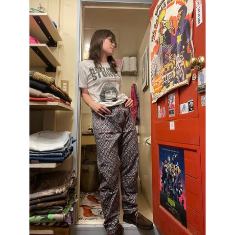[USED] 総柄パジャマパンツ