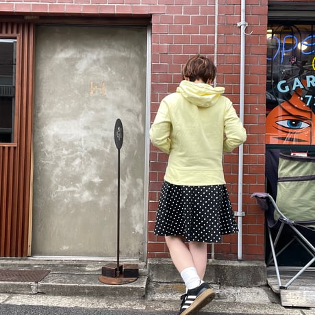 [USED] パステルYELLOW ZIP パーカー