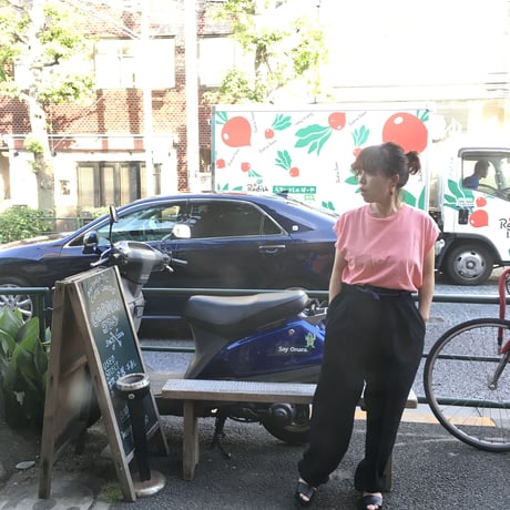 [USED]  サーモンピンク ノースリーブTee