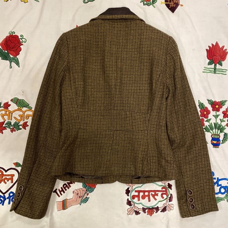 [USED] "BANANA REPUBLIC" チェック柄テーラードJACKET♡