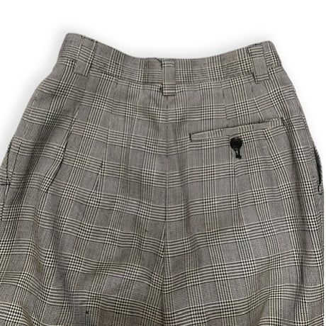 [USED]   グレンチェックタックパンツ