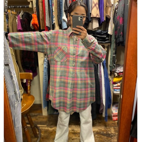 [USED] BIG ネル プルオーバーシャツ