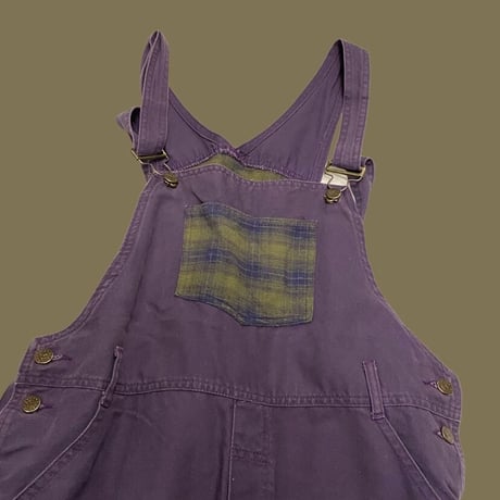 [USED] パッチワーク🍇オーバーオール