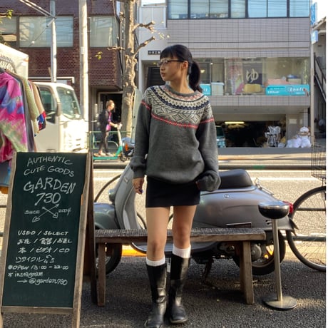 [USED]  ノルディック柄 ACRYL KNIT
