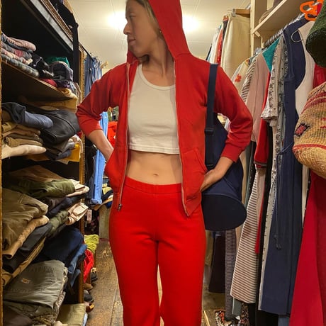[USED] vintage ZIP PARKA  "RED"