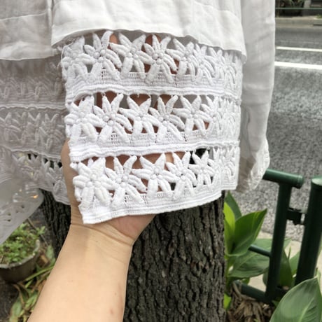 [USED] 白リネンシャツ