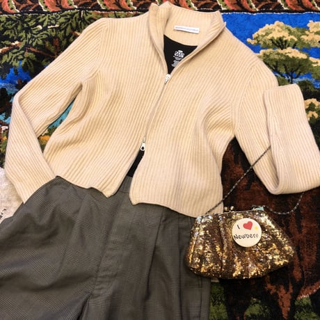[USED] W ZIP ニットジャケット♡