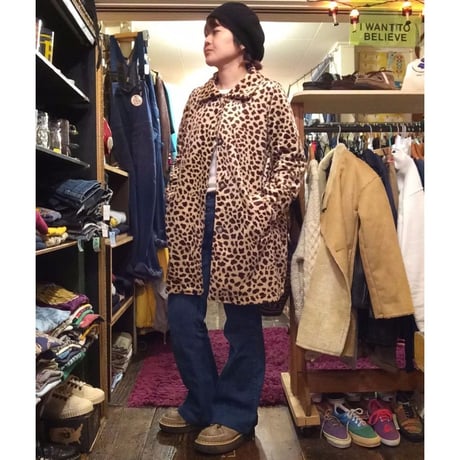 [USED] やさしい〜動物柄フェイクファーコート