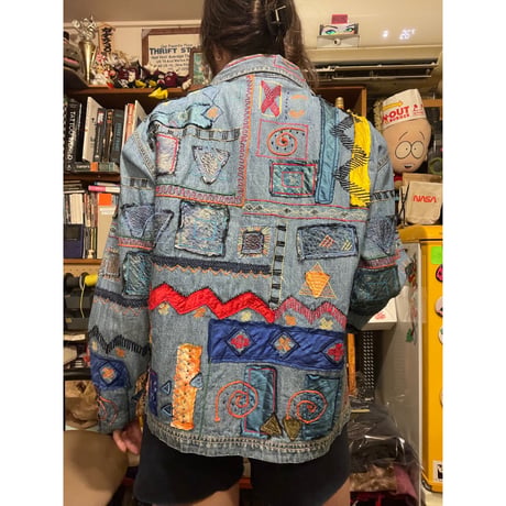 [USED]パッチワークデニムジャケット