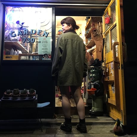 [USED] LANDSEND オリーブ色ハンティングコート