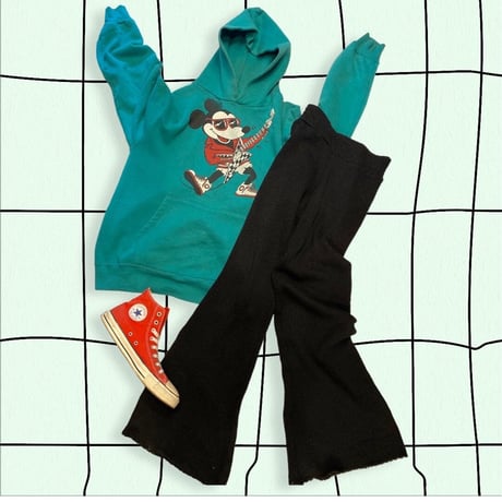 [USED] 90's RUSSELL  MickeyプリントPARKA