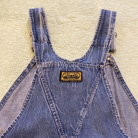 [USED]  60's "WASHINGTON DEE-CEE" DENIM OVER ALL
