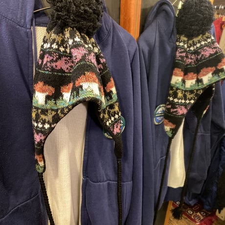 [USED] ニット耳あて帽