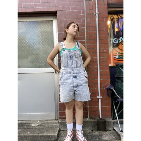 [USED]  Dickies  オーバーオールショーツ