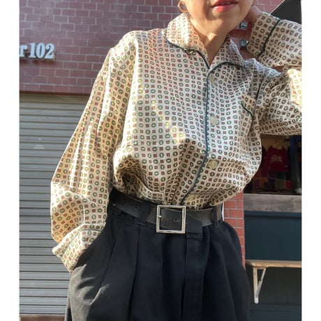 [USED] EURO vintage 渋柄 パジャマshirt