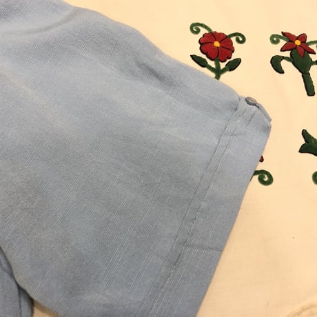 [USED]  RAYON 刺繍 キューバシャツ