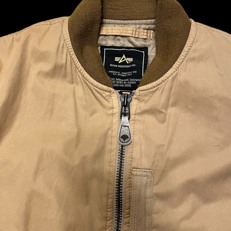 [QP ○△ ⇄ garden] 002 MA-1 BEIGE