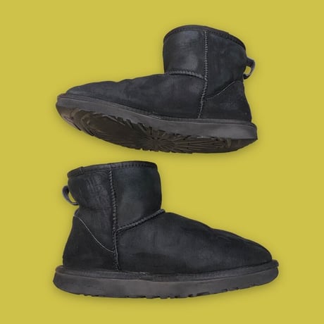 [USED]  UGG🐑シープスキンブーツ BLACK