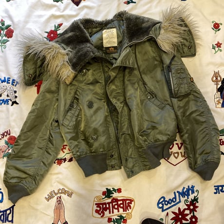 [USED]  OLD N-2B JKT made in USA. OLIVE