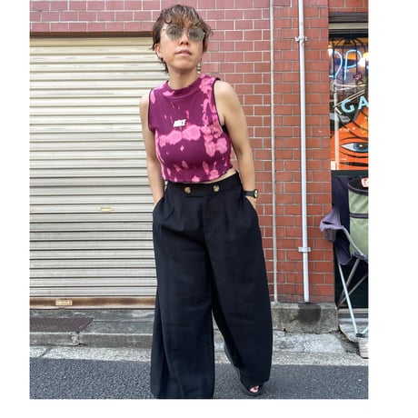 [USED]フロッキープリント ノースリーブ TOPS