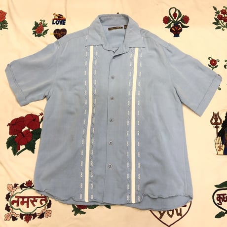 [USED]  RAYON 刺繍 キューバシャツ