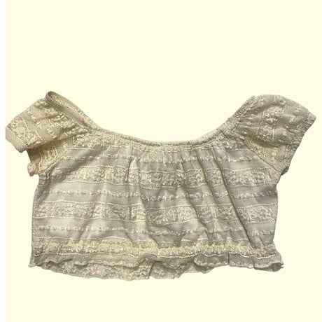 [USED]クロップド レースtops