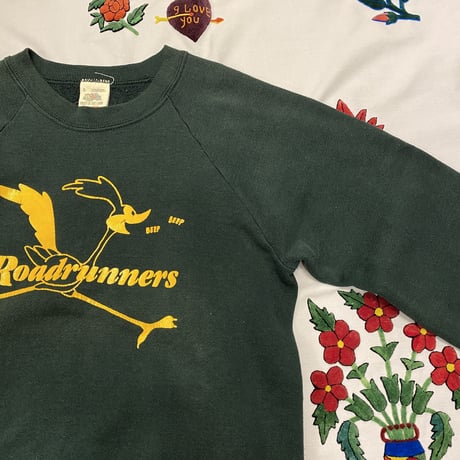 [USED] made in U.S.A. OLD "Roadrunner" SWEAT！