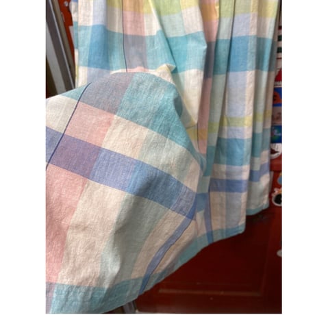 [USED] ペールトーンチェック柄スカート